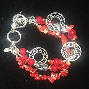 Premier Designs red coral bracelet